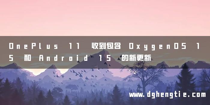 OnePlus 11 收到包含 OxygenOS 15 和 Android 15 的新更新